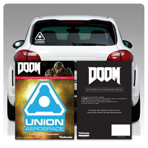 Doom Union Aerospace Logo - Window Decal